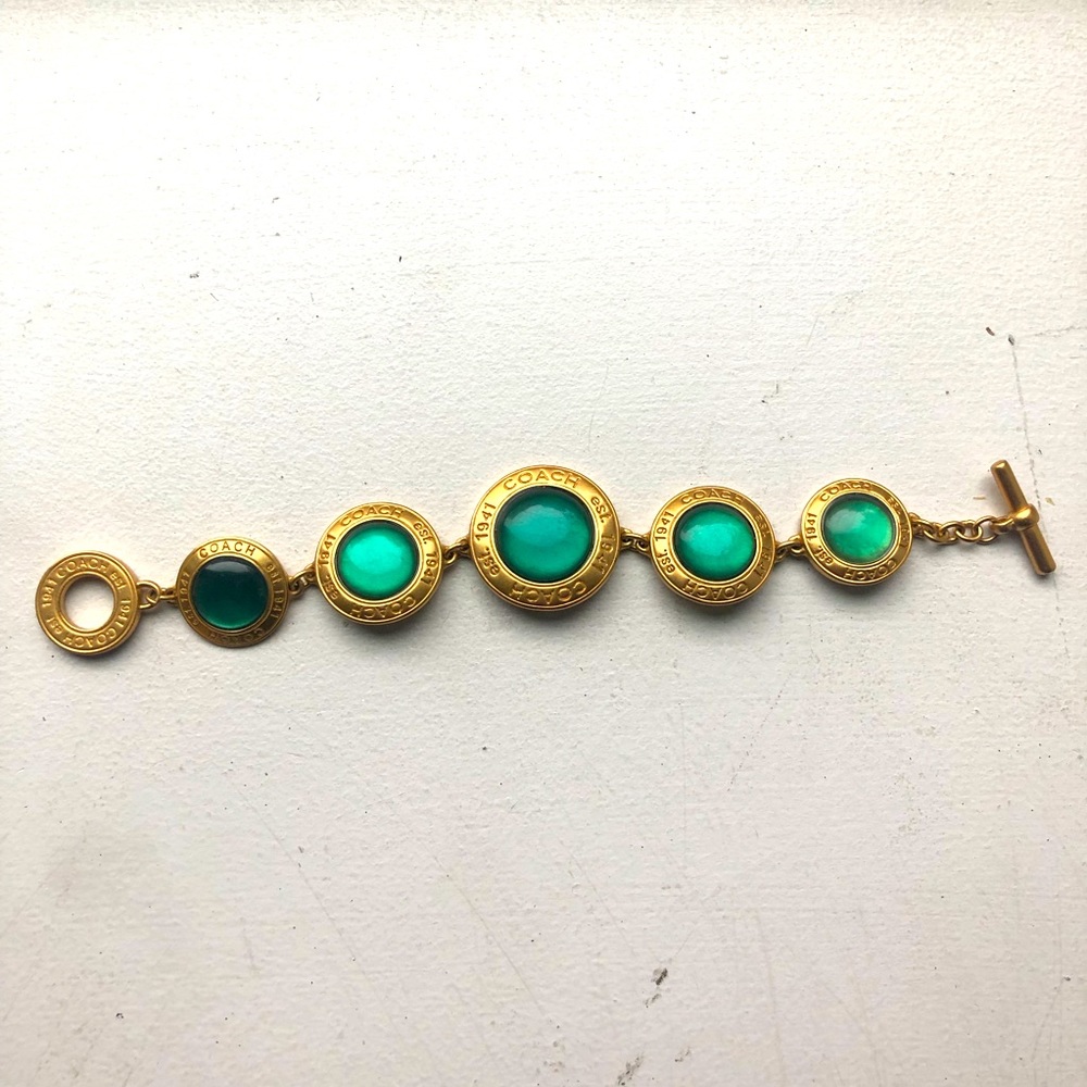 Gold Coach Toggle Clasp bracelet